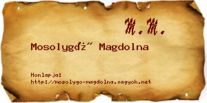 Mosolygó Magdolna névjegykártya