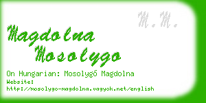 magdolna mosolygo business card