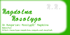 magdolna mosolygo business card